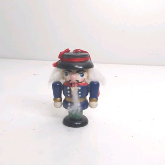 Nutcracker Lot Of 6 Christmas Ornaments Wood Painted Vtg. 2.5” - Picture 2 of 13